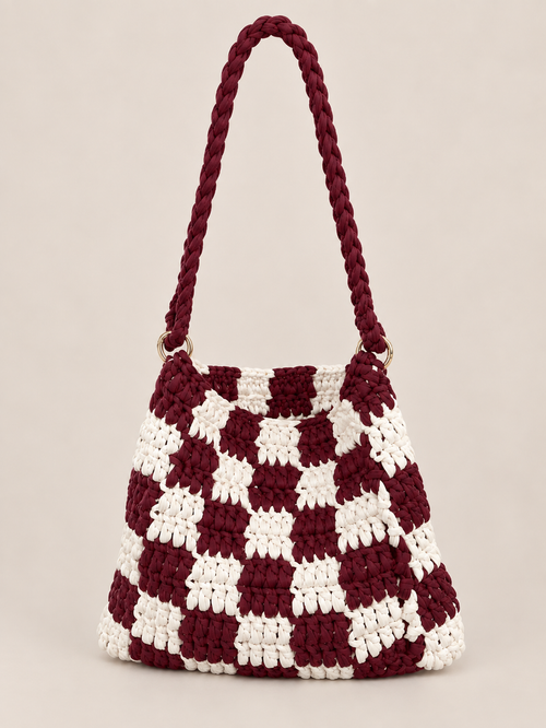 The Caroline Checkered Shoulder bag